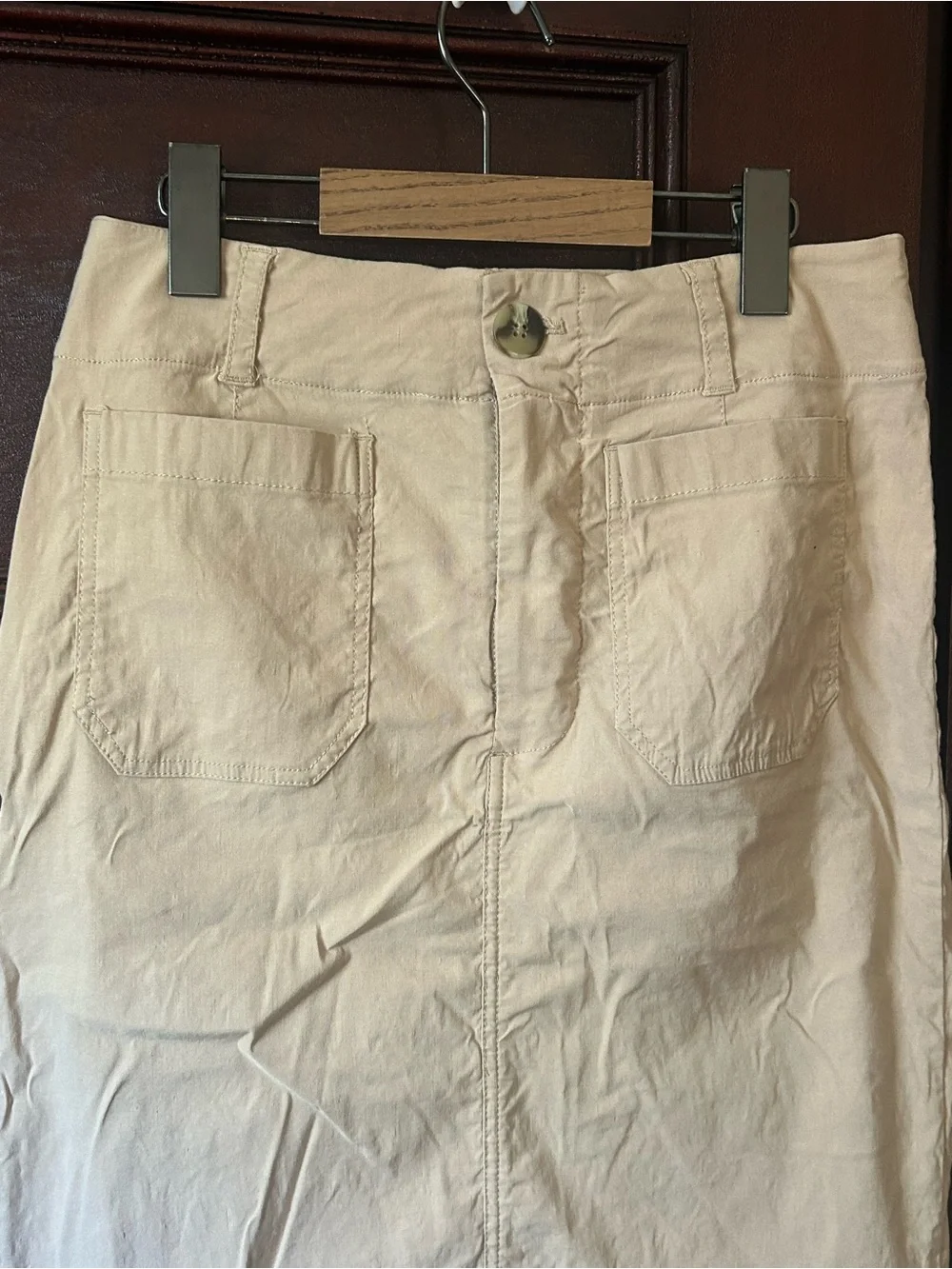 Maeve by Anthropologie Colette Linen Blend Maxi Skirt
